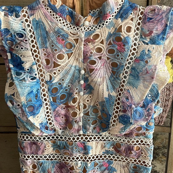 Out flower embroidery maxi dress, size L, new - Picture 5 of 8